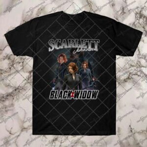 Scarlett Johansson Black Widow Black T Shirt