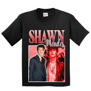 Shawn Mendes Singer Vintage Black T Shirt
