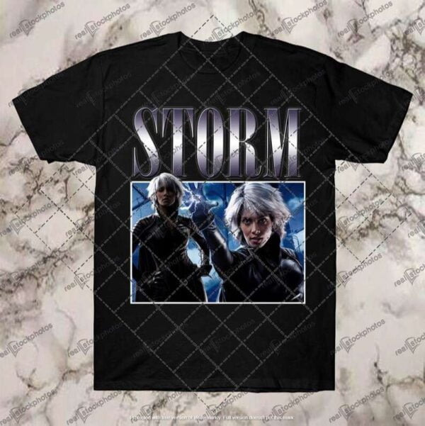 Storm X Men Vintage Black T Shirt