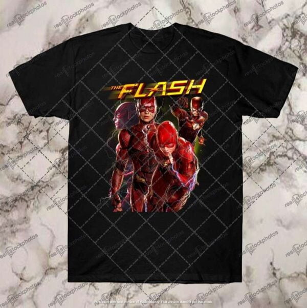 The Flash Vintage Black T Shirt 1