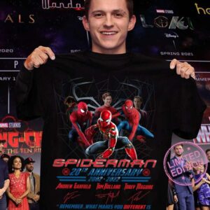 Three Spiderman T Shirt Anniversary 20 Years