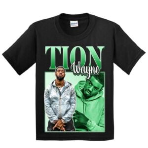 Tion Wayne Rapper Vintage Black T Shirt