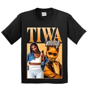 Tiwa Savage Singer Vintage Black T Shirt