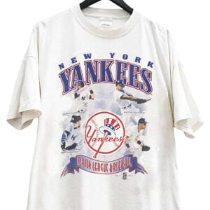 Vintage 1999 New York Yankees Jeter Williams Knoblauch Martinez T Shirt