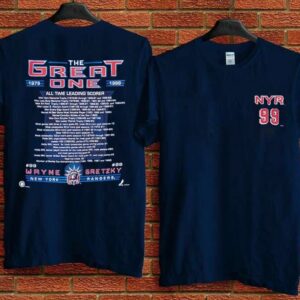 Vintage Pro Player New York Rangers Wayne Gretzky The Great One T Shirt