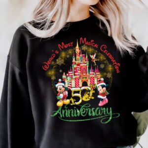 Walt Disney World 50th Anniversary Christmas Sweatshirt T Shirt