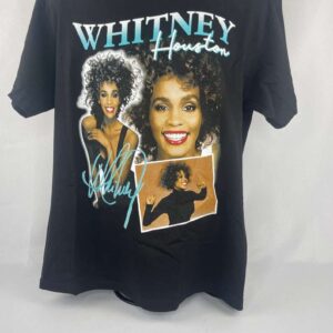 Whitney Houston Black T Shirt