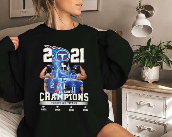 2021 AFC South Champions Tennessee Titans Classic T Shirt