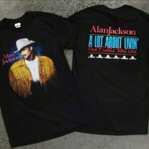 Alan Jackson A Lot About Living 1993 Concert T Shirt