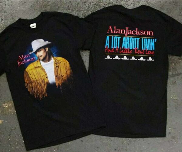 Alan Jackson A Lot About Living 1993 Concert T Shirt