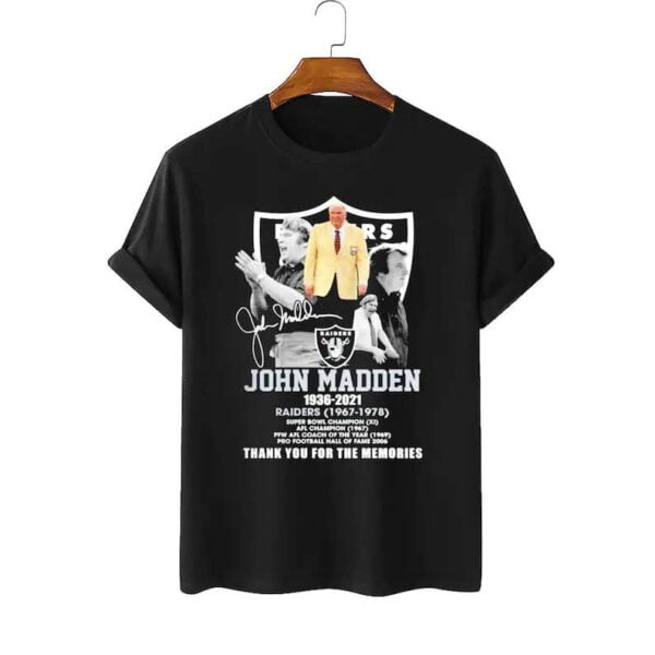 Coaching Legend John Madden T Shirt