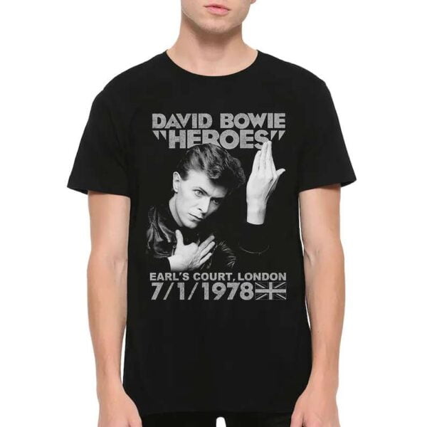 David Bowie Heroes Vintage T Shirt