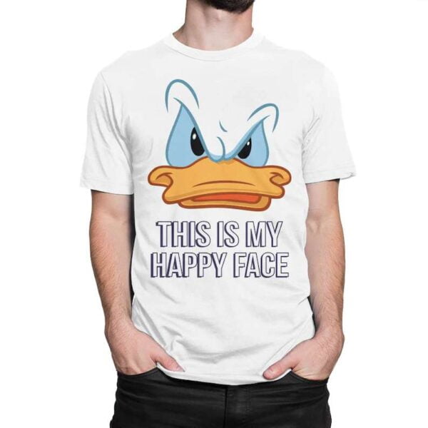 Donald Duck This Is My Happy Face T Shirt