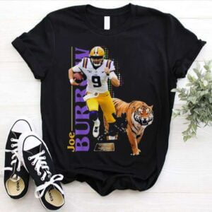 Joe Burrow And Tiger T Shirt Joe Burrow 9