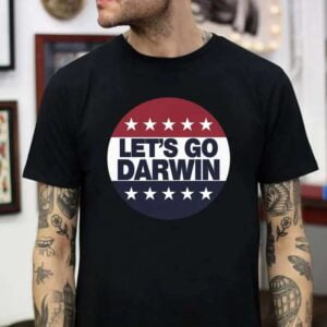Lets Go Darwin Black T Shirt