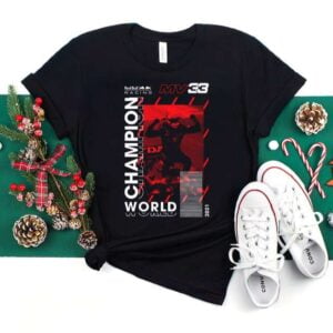 Max Verstappen 33 World Champion F1 Formula One Racing T Shirt