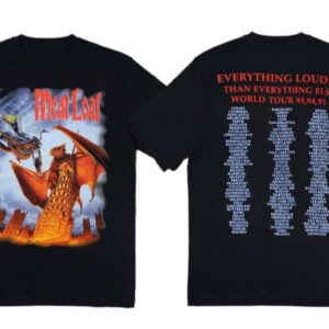 Meat Loaf Everything Louder Than Everything Else World Tour T Shirt