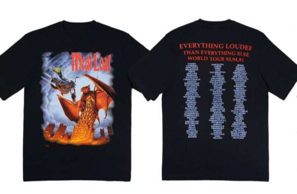 Meat Loaf Everything Louder Than Everything Else World Tour T Shirt
