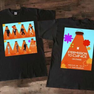 Permission To Dance On Stage USA 2021 Black T Shirt