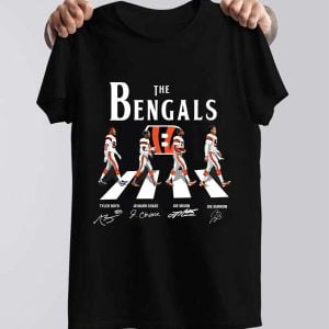 The Bengals Abbey Road Joe Burrow Mixon Chase T Shirt Cincinnati Bengals 1