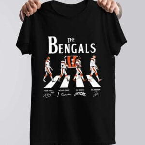 The Bengals Abbey Road Joe Burrow Mixon Chase T Shirt Cincinnati Bengals