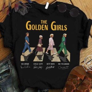 The Golden Girls Abbey Road Signatures T Shirt Betty White