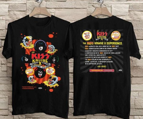 The Kiss Kruise Psycho X Circus Oct 29 Nov 3 2021 Music Concert T Shirt