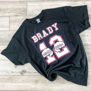 Tom Brady 7 Rings 12 NFL Superbowl Champion T Shirt
