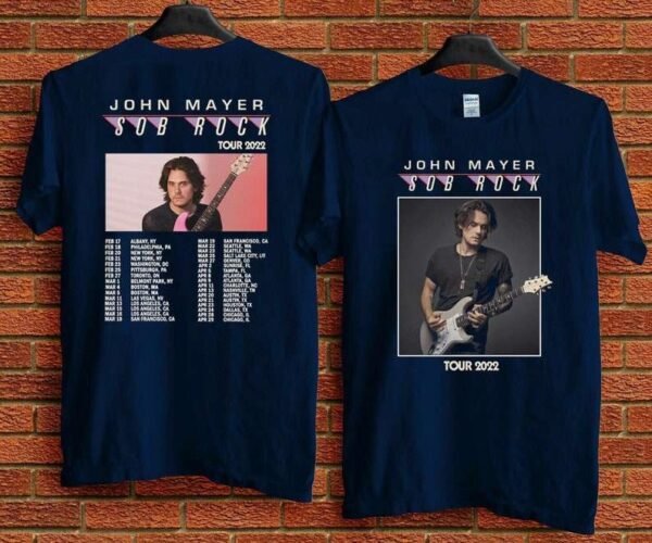 Tour John Mayer Sob Rock America Tour 2022 T Shirt