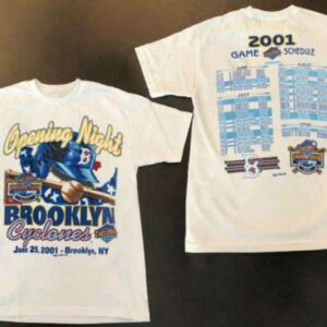 2001 Brooklyn Cyclones Inaugural Season Opening Night Unisex Graphic T Shirt