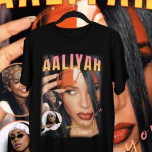 Aaliyah Singer T Shirt Vintage Style