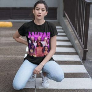 Aaliyah Vintage Print T Shirt
