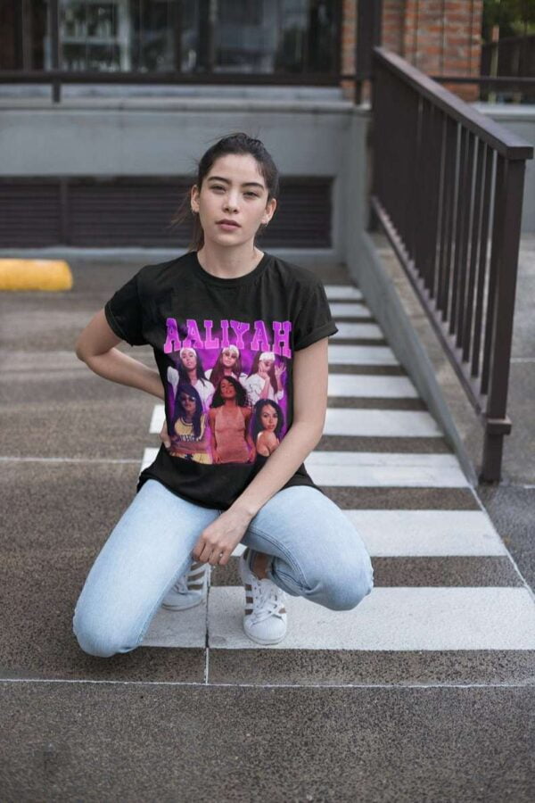 Aaliyah Vintage Print T Shirt