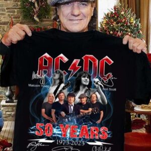 Acdc 50 Years Anniversary 1973 2023 Thank You For The Memories T Shirt