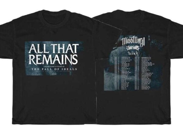 All That Remains The Fall of Ideals Tour 2022 T Shirt