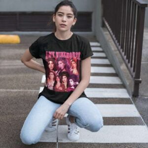 Amy Whinehouse Vintage Print T Shirt