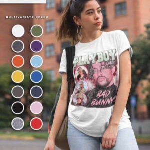 Bad Bunny Playboy Graphic T Shirt Rapper