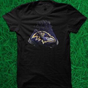 Baltimore Ravens NFL Football Gloves T Shirt