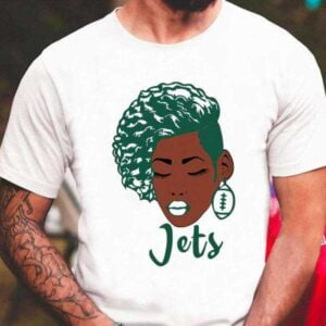 Black Girl With New York Jets Shirt