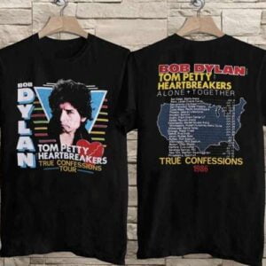 Bob Dylan Tom Petty Heartbreakers Alone Together True Confessions Tour T Shirt S 5XL