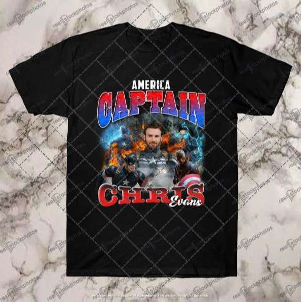 Captain America Movie Chris Evans Unisex Graphic T Shirt