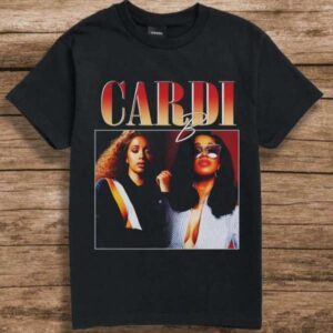 Cardi B Vintage Graphic T Shirt Rapper Music