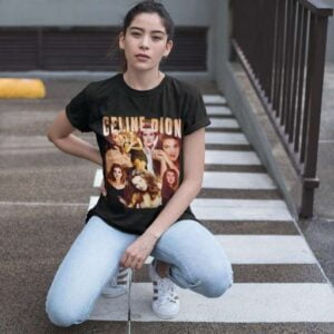 Celine Dion Vintage Print T Shirt