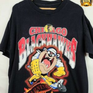 Chicago Blackhawks Looney Tunes TAZ T Shirt