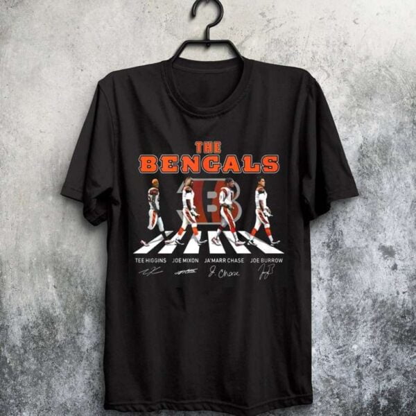 Cincinnati Bengals Abbey Road Signatures T Shirt
