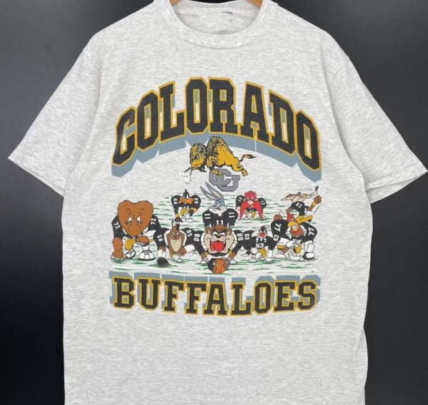 Colorado Buffaloes Looney Tunes T Shirt University of Colorado Boulder