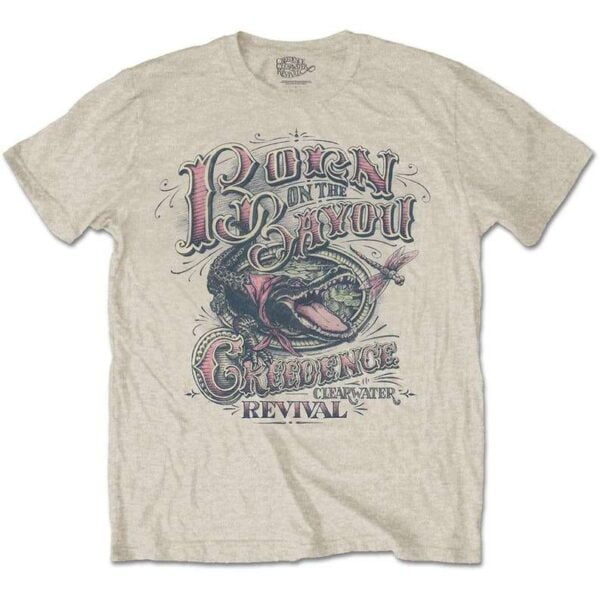 Creedence Clearwater Revival Band T Shirt Born on the Bayou