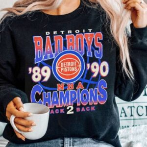 Detroit Pistons 89 90 Back to Back Champions T Shirt