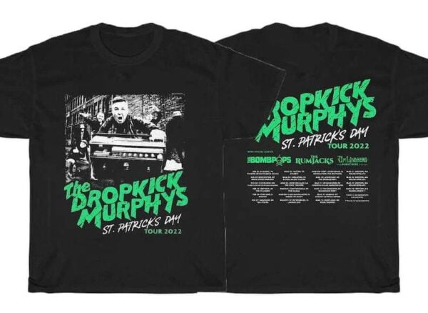 Dropkick Murphys St. Patricks Day Tour 2022 T Shirt