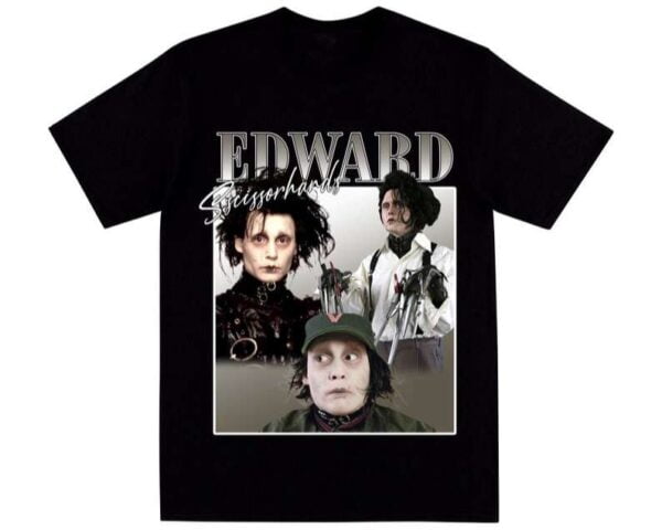 Edward Scissorhands T Shirt Tim Burton Johnny Depp